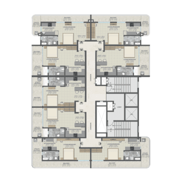 Sobha 106 4BHK Plans